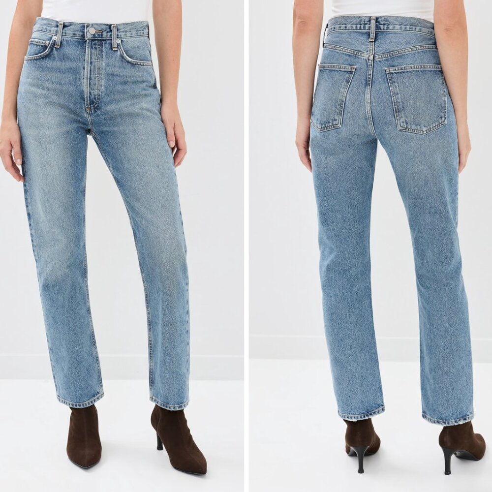 AGOLDE 90's Pinch Waist High Rise Straight Jeans
